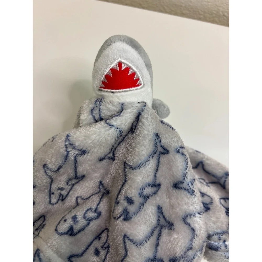 Hudson HB Baby Shark Lovey Security Blanket Grey Blue VERY FAST SHIPPING